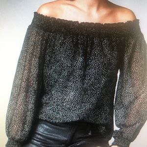White House Black Market Off Shoulder Blouse